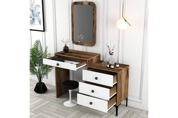 Ameias Møbelsett for Soverom Brun/Hvit - Hanah Home - Møbler - Senger - Møbelsett til soverom