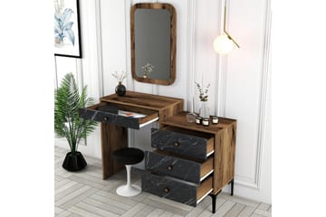 Ameias Møbelsett for Soverom Brun/Svart - Hanah Home - Møbler - Senger - Møbelsett til soverom