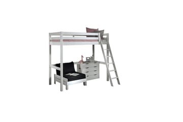 4 dørs kommode og sovesofa Pino Mezzanine 90 x 200 cm - 90 x 200 cm - Møbler - Senger - Møbelsett til soverom