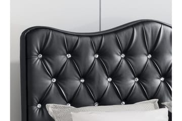 Aalbu Sengeramme 140x200 cm - Svart - Møbler - Senger - Sengeramme & sengestamme