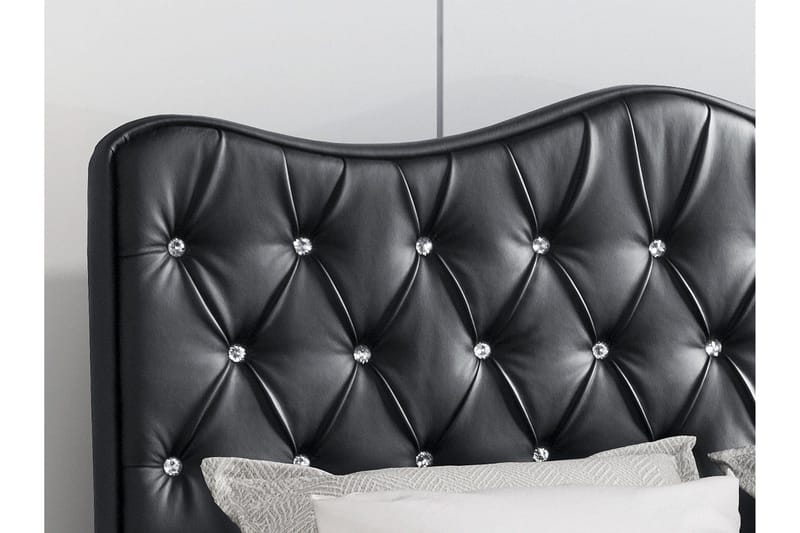 Aalbu Sengeramme 140x200 cm - Svart - Møbler - Senger - Sengeramme & sengestamme