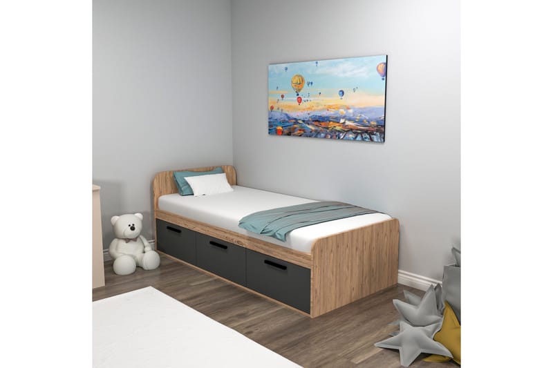 Akser Sengeramme 91x194 cm - Brun - Møbler - Senger - Sengeramme & sengestamme