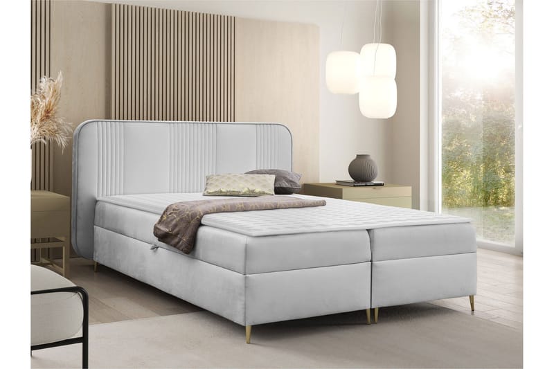 Alani Sengpakke Kontinentalseng 120x200 cm - Grå - Møbler - Senger - Kontinentalsenger