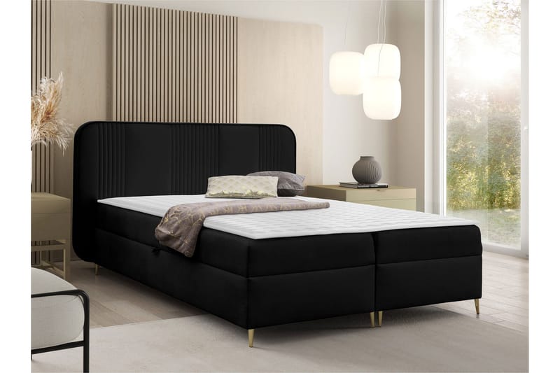 Alani Sengpakke Kontinentalseng 120x200 cm - Svart - Møbler - Senger - Kontinentalsenger