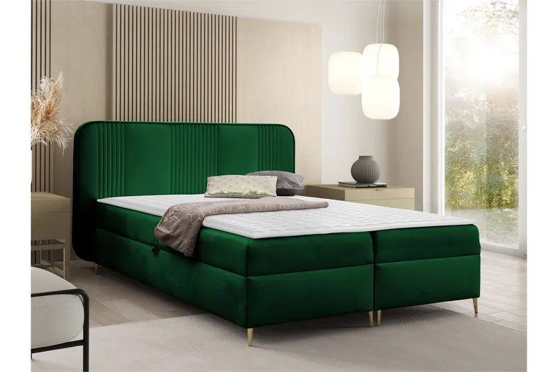 Alani Sengpakke Kontinentalseng 140x200 cm - Grønn - Møbler - Senger - Kontinentalsenger