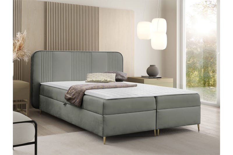 Alani Sengpakke Kontinentalseng 180x200 cm - Grå - Møbler - Senger - Kontinentalsenger