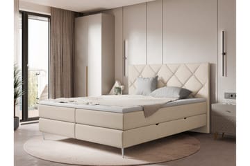 Alasia Sengpakke Kontinentalseng 160x200 cm - Beige - Møbler - Senger - Kontinentalsenger