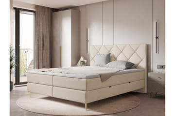 Alasia Sengpakke Kontinentalseng 160x200 cm - Beige - Møbler - Senger - Kontinentalsenger