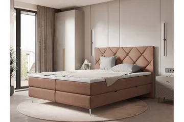 Alasia Sengpakke Kontinentalseng 160x200 cm - Brun - Møbler - Senger - Kontinentalsenger