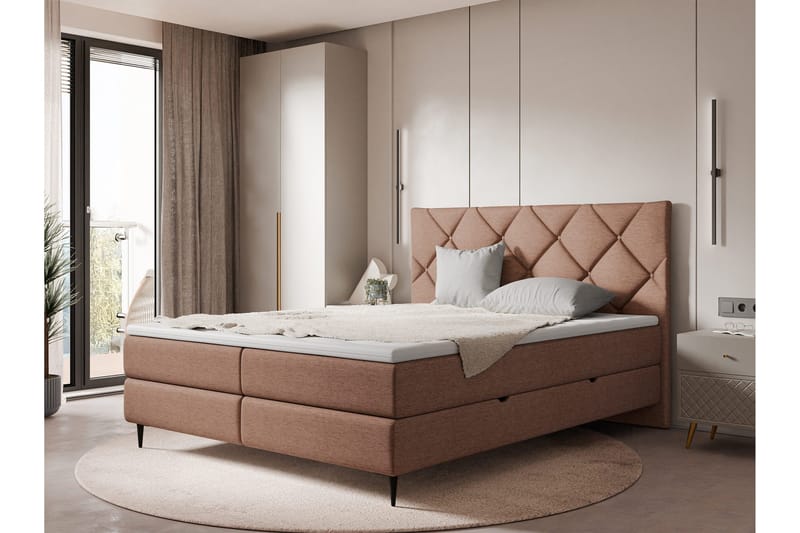 Alasia Sengpakke Kontinentalseng 180x200 cm - Brun - Møbler - Senger - Kontinentalsenger