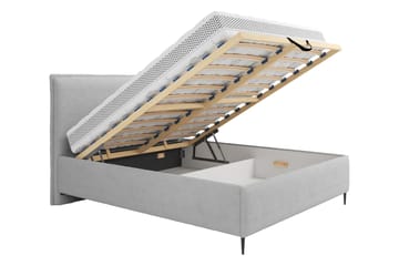 Alaudin Sengeramme 140x200 cm - Grå - Møbler - Senger - Sengeramme & sengestamme