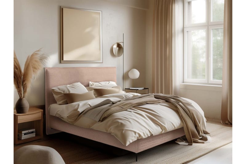 Alaudin Sengeramme 160x200 cm - Rosa - Møbler - Senger - Sengeramme & sengestamme