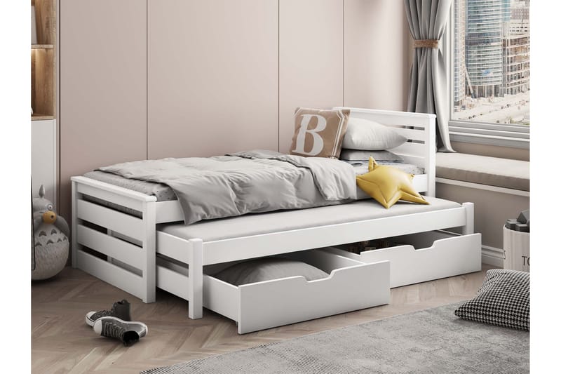 Alderamin Sengeramme 80x180 cm - Hvit - Møbler - Senger - Sengeramme & sengestamme