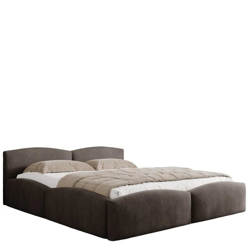 Aldrosen sengeramme med oppbevaring 140x200 cm, brun