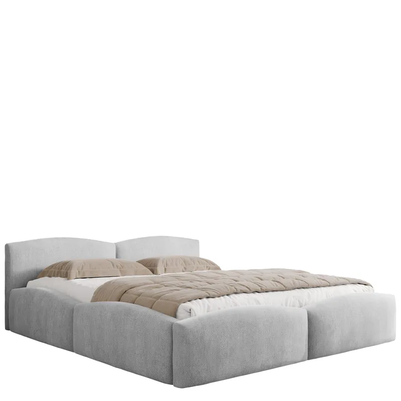 Aldrosen sengeramme med oppbevaring 140x200 cm, grå