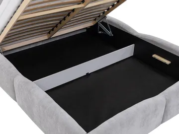 Aldrosen sengeramme med oppbevaring 160x200 cm - grå - Møbler - Senger - Senger med oppbevaring