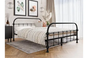 Aleesha Sengeramme 120x200 cm - Svart - Møbler - Senger - Sengeramme & sengestamme