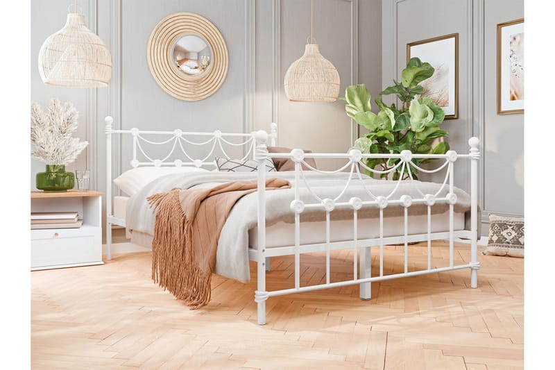 Alexa Sengeramme 140x200 cm - Hvit - Møbler - Senger - Sengeramme & sengestamme