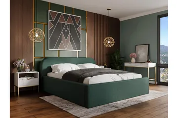 Alfiya Sengeramme 160x200 cm - Grønn - Møbler - Senger - Sengeramme & sengestamme