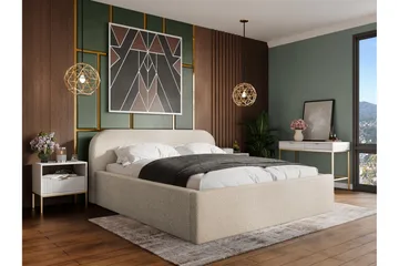 Alfiya Sengeramme 180x200 cm - Beige - Møbler - Senger - Sengeramme & sengestamme