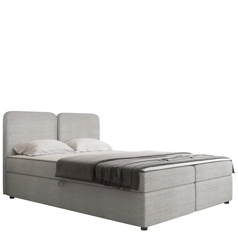 Allgunnen Sengepakke Kontinentalseng 140x200 cm, Grå