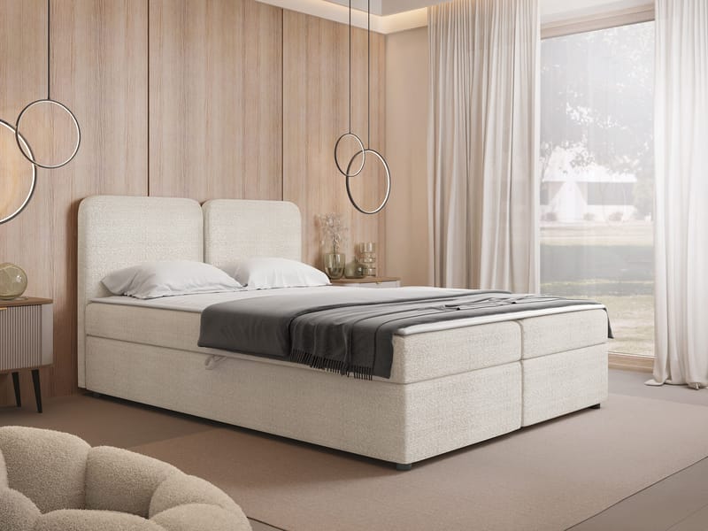 Allgunnen Sengepakke Kontinentalseng 180x200 cm - Beige - Møbler - Senger - Kontinentalsenger