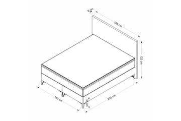 Amour Sengepakke Rammeseng 180x200 cm - Brun - Møbler - Senger - Rammeseng