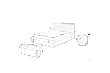 Aranne Møbelsett for Soverom - Beige - Møbler - Senger - Møbelsett til soverom