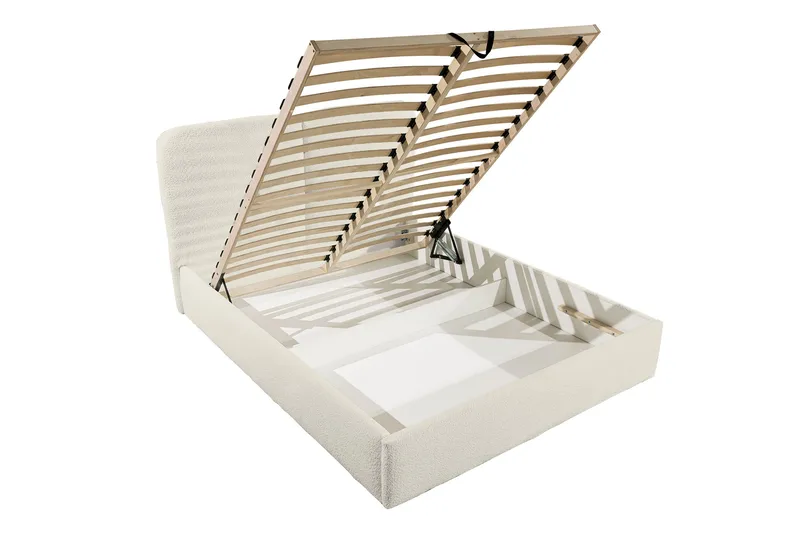 Arondel Oppbevaringsseng - Hvit/Grå/Svart - Møbler - Senger - Senger med oppbevaring