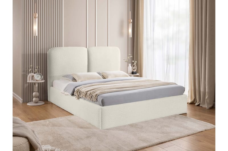 Arondel Oppbevaringsseng - Hvit/Grå/Svart - Møbler - Senger - Senger med oppbevaring