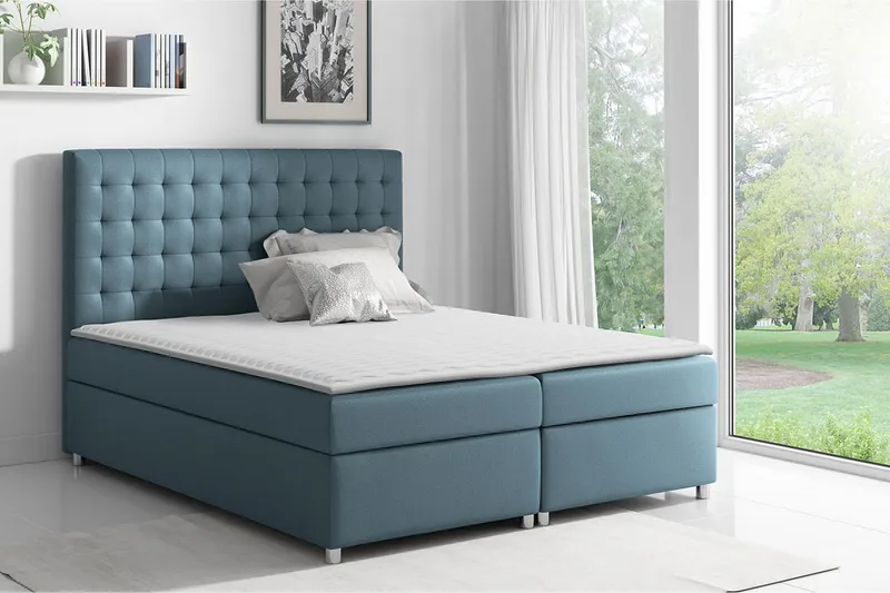 Asti Sengpakke Kontinentalseng 140x200 cm - Blå - Møbler - Senger - Kontinentalsenger