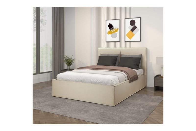 Avignon Sengramme 140x200 cm - Hvit - Møbler - Senger - Sengeramme & sengestamme