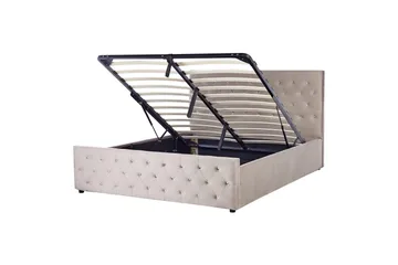 Badar Sengramme 160x200 cm - Taupe - Møbler - Senger - Senger med oppbevaring