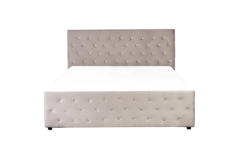 Badar Sengramme 160x200 cm - Taupe - Møbler - Senger - Senger med oppbevaring