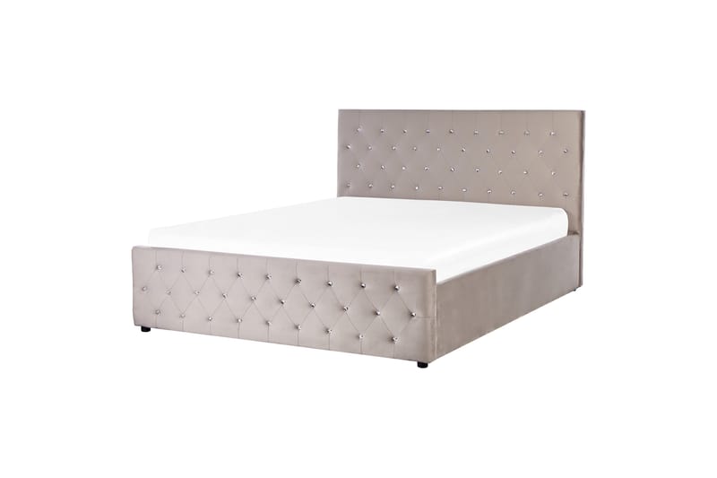 Badar Sengramme 160x200 cm - Taupe - Møbler - Senger - Senger med oppbevaring