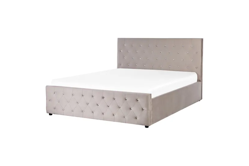 Badar Sengramme 160x200 cm - Taupe - Møbler - Senger - Senger med oppbevaring