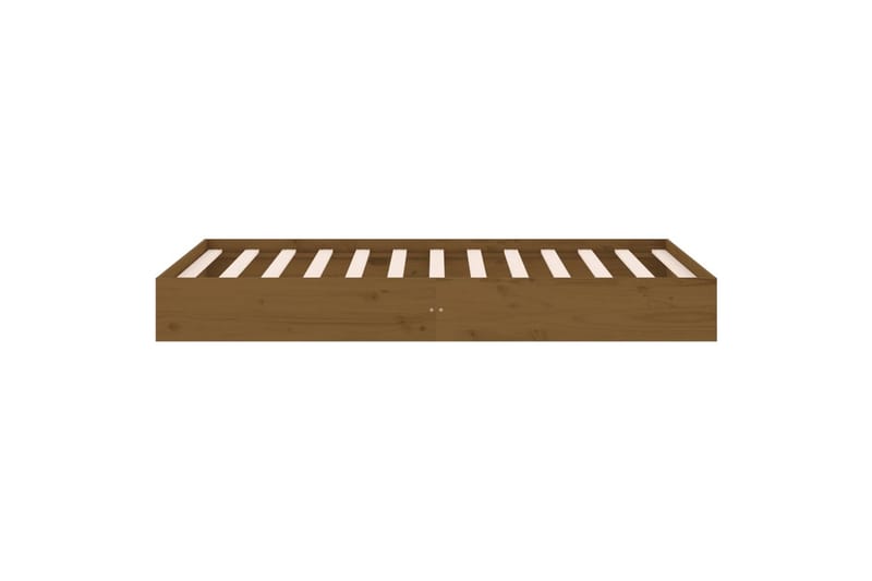 beBasic Sengeramme honningbrun heltre 100x200 cm - Brun - Sengeramme & sengestamme