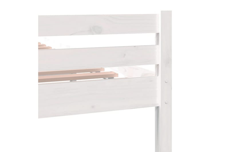 beBasic Sengeramme hvit heltre 150x200 cm 5FT King Size - Hvit - Sengeramme & sengestamme