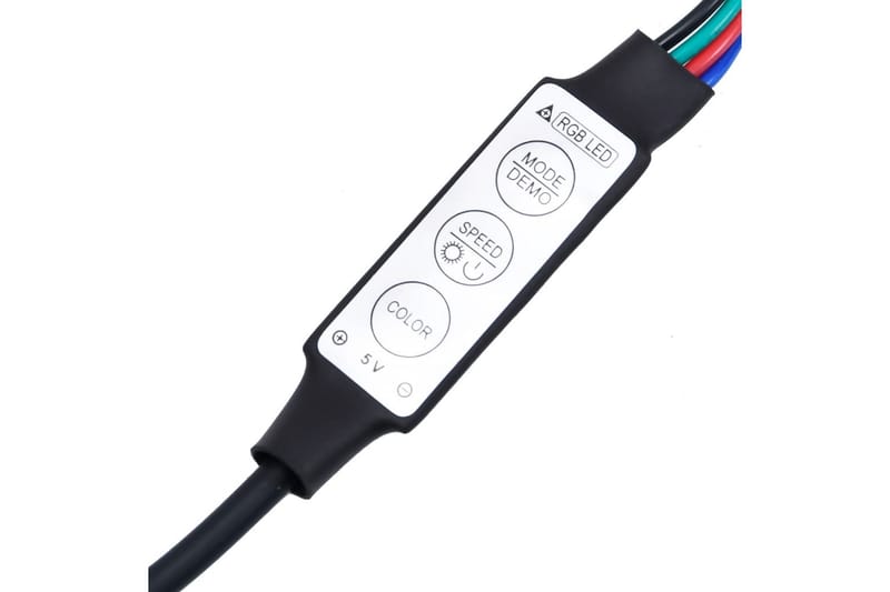 beBasic Sengeramme med LED svart 75x190 cm 2FT6 Small Single heltre - Svart - Sengeramme & sengestamme