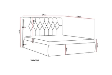 Bedford Sengpakke med Oppbevaring 160x200 cm - Beige - Møbler - Senger - Senger med oppbevaring