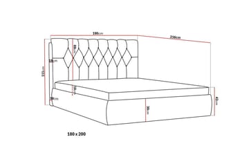 Bedford Sengpakke med Oppbevaring 180x200 cm - Lyse brun - Møbler - Senger - Senger med oppbevaring