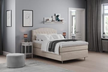 Belda Kontinentalseng 140x200 Fast - Beige - Møbler - Senger - Kontinentalsenger