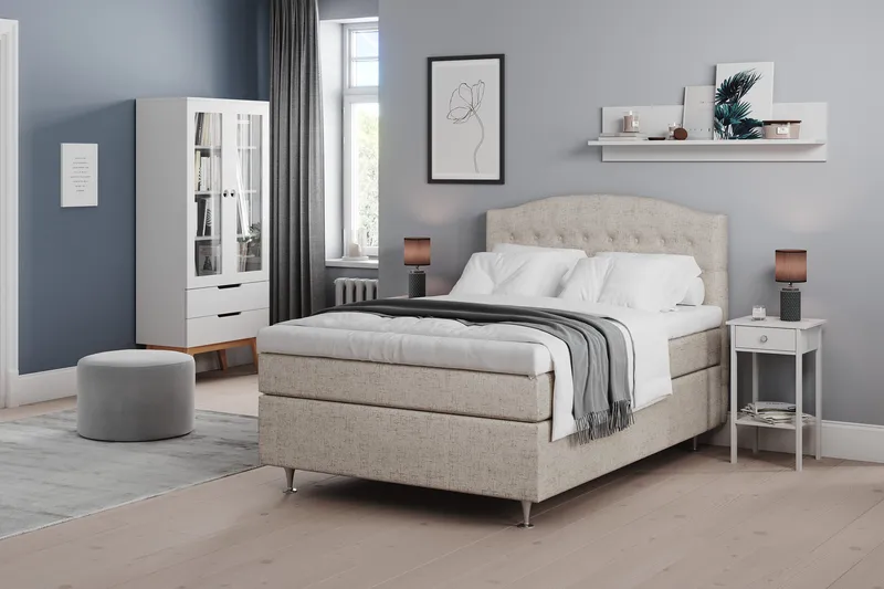 Belda Sengepakke 140x200 Fast - Beige - Møbler - Senger - Kontinentalsenger