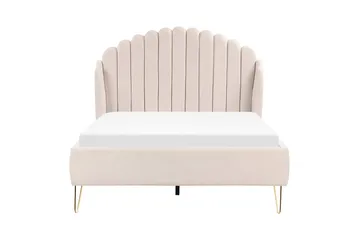 Benicio Sengramme 140x200 cm - Beige/Gull - Møbler - Senger - Sengeramme & sengestamme