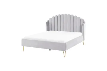 Benicio Sengramme 140x200 cm - Grå/Gull - Møbler - Senger - Sengeramme & sengestamme