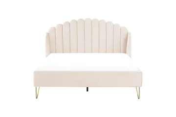 Benicio Sengramme 160x200 cm - Beige/Gull - Møbler - Senger - Sengeramme & sengestamme