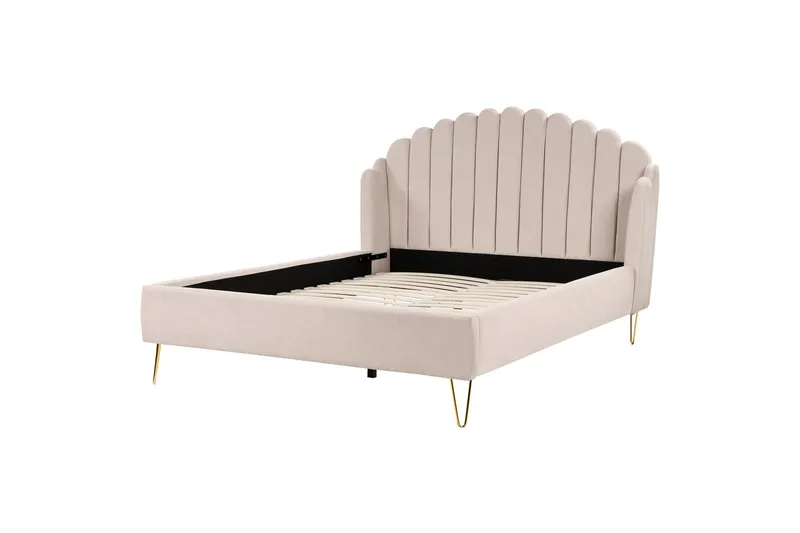 Benicio Sengramme 160x200 cm, Beige/Gull