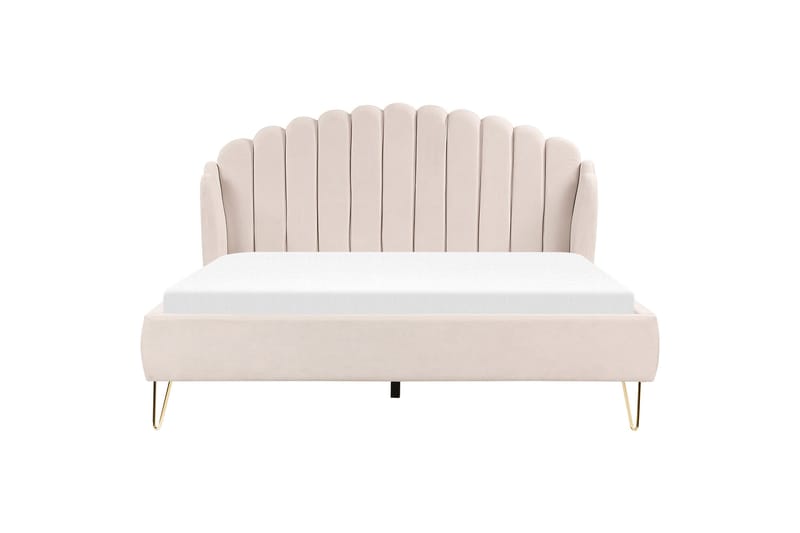 Benicio Sengramme 180x200 cm - Beige/Gull - Møbler - Senger - Sengeramme & sengestamme