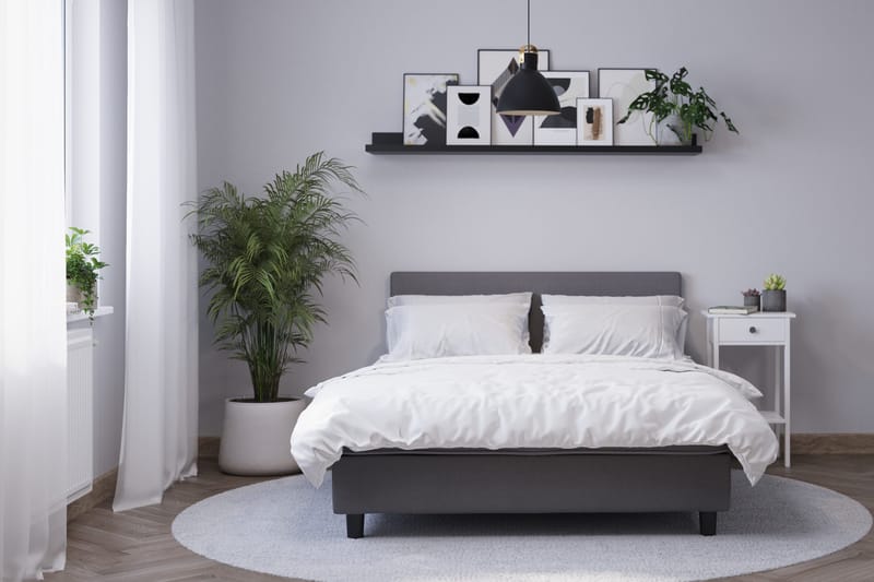 Billingen Komplett Sengepakke 120x200 cm - Grå - Møbler - Senger - Kontinentalsenger