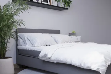 Billingen Komplett Sengepakke 140x200 cm - Grå - Møbler - Senger - Kontinentalsenger